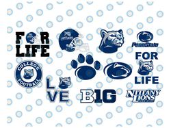 11 files penn state nittany lions football svg files, cricut, silhouette studio, digital cut files, football svg, ncaa s