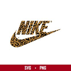 nike leopard logo svg, nike  svg, leopard svg, fashion brand logo svg, png digital file