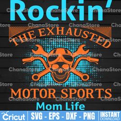 rockin svg, moto mom life -  moto sport cricut cameo silhouette cutting file design commercial use