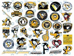 35 files pittsburgh penguins bundle svg, penguins svg, nhl svg, nhl svg, hockey cricut, cut file, clipart   cricut explo