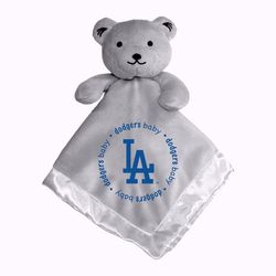 security bear baby blanket los angeles dodgers gray plush teddy baby fanatic new