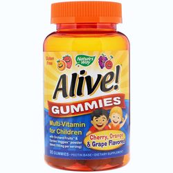 1 x alive! nature's way for children premium gummy multi-vitamin usa stock new