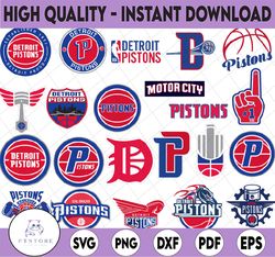 22 files detroit pistons svg, pistons, nba, basketball, cricut cut file, pistons svg,nba svg, nba svg, basketball clipar