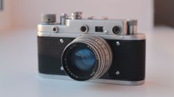 zorki c russian leica copy 35mm film rf camera with jupiter 8 vintage decor