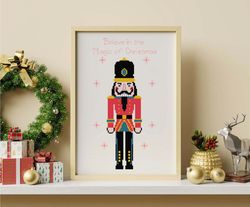 cross stitch pattern, nutcracker cross stitch pattern, the christmas nutcracker cross stitch pattern