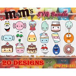 20 files m and ms faces bundle svg