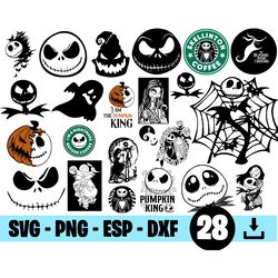 jack skellington svg file, jack and sally svg