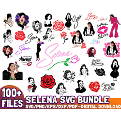 100 files selena svg bundle