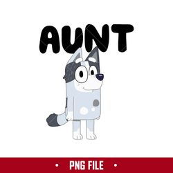 bluey aunt heeler png, aunt trixie dog png, bluey png, cartoon png digital file