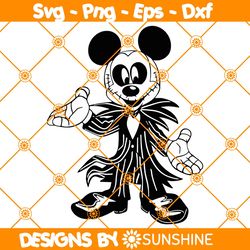 Mickey Jack Skellington Svg, Jack Skellington Svg, Halloween Svg, Nightmare Christmas undefined Svg, Before Nightmare Halloween