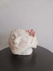 ceramic  face vase