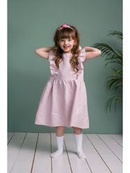 natural linen dress for a princess