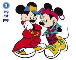 disney mickey and minnie rapper svg, mickey mouse classic svg, disney retro svg png