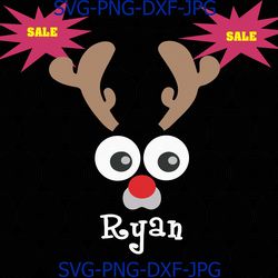 christmas svg, reindeer face svg, funny reindeer svg, reindeer antlers svg, png, dxf cute funny christmas shirt design