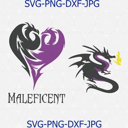 maleficent svg file, disney descendants svg, disney maleficent dragon svg, descendants dragon svg, maleficent heart svg