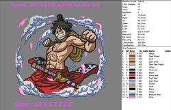 luffy  embroidery design one piece