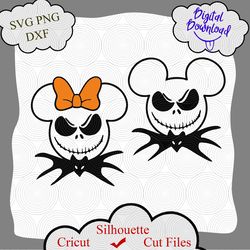 halloween svg, jack skellington svg, mickey jack skellington svg, disney halloween svg, mickey halloween svg, halloween