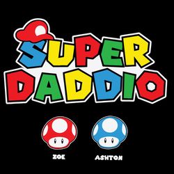 super daddio gamer svg png, father's day svg, new dad svg