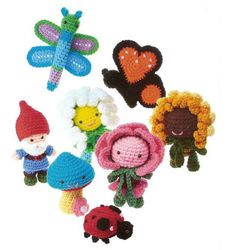 gourmet crochet: amigurumi in the garden