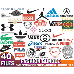 40 files fahshion bundle svg png eps dxf