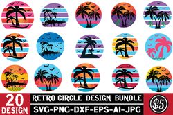 retro circle design bundle