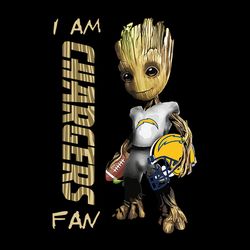 Groot Fan Los Angeles Chargers,NFL Svg, Football Svg, Cricut File, Svg