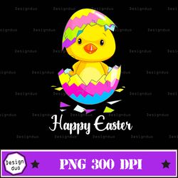 cute happy easter day 2021 chick with easter egg basket png design, sublimation designs downloads, png file