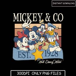 retro mickey & company bundle, family vacation png, family trip png, vacay mode png, magic kingdom png, mickey png