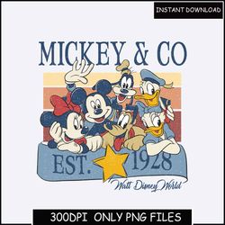 retro mickey & company bundle, family vacation png, family trip png, vacay mode png, magic kingdom png, mickey png