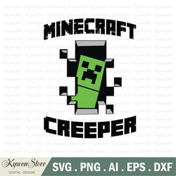 minecraft svg , minecraft creeper clipart steve svg, creeper design minecraft logo print