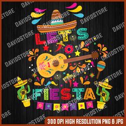 Cinco De Mayo  Let's Fiesta Mexican Maracas Sombrero PNG, Let's Fiesta PNG, Cinco De Mayo PNG, PNG High Quality, PNG