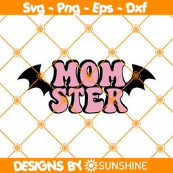 Retro Momster Svg, Monster Bat Svg, Halloween Svg, Spooky Season Svg, Halloween Spooky Svg, File For Cricut