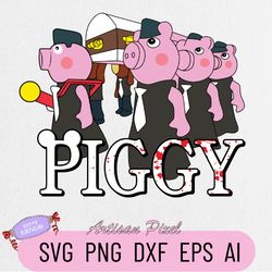 Piggy Baby Svg, Piggy Svg, Piggy Roblox Svg, Piggy Bunny Svg, Gamer Svg,  Roblox Svg