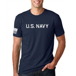 U.S Navy Chest logo with US Flag Shirt