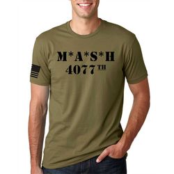 mash 4077 . with us flag t-shirt