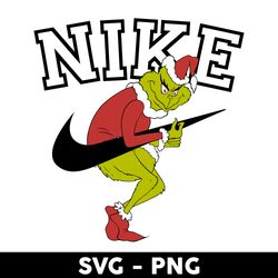 the grinch nike svg, nike christmas logo svg, nike logo svg, grinch christmas svg, png dxf eps file - digital file