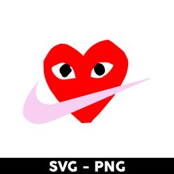 nike love svg, nike x heart svg, nike logo svg, fashion brands logo svg, png dxf eps file - digital file