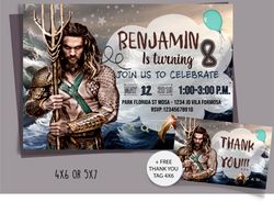 aquaman invitation