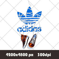 logo adidas sport,dripping blue sneakers png sublimation design,dripping png,sport shoes, perfect for shirts or stickers