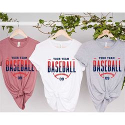 custom baseball shirt, personalized baseball shirt, baseball team name shirt, baseball shirt, game day shirt, baseball m