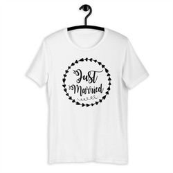 just married tee shirt | engagement husband & bride to be shirt | gift for her him idea