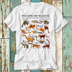 Raccoons Relatives T Shirt Top Design Unisex Ladies Mens Tee Retro Fashion Vintage Shirt S794