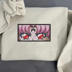 chibiusa embroidered crewneck, sailor moon embroidered sweatshirt, inspired embroidered manga anime hoodie