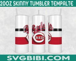 cincinnati reds tumbler wrap, baseball tumbler wrap png, 20oz tumbler wrap, mlb tumbler png, cincinnati reds tumbler png