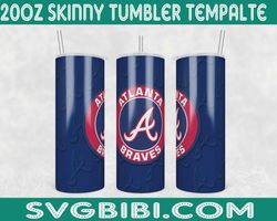 atlanta braves tumbler wrap, baseball tumbler wrap png, 20oz tumbler wrap, mlb tumbler png, atlanta braves tumbler png