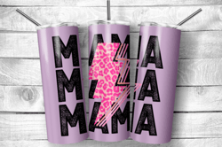 retro mama 20oz skinny tumbler wrap png, tumbler wrap png