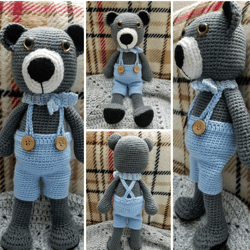 crochet teddy bear child's toy doll