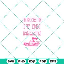 mario kart peach outline poster bring it on mario t-shirt