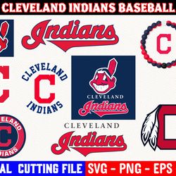 cleveland indians baseball team svg, cleveland-indians svg, bundle files, cut files for cricut png, baseball team