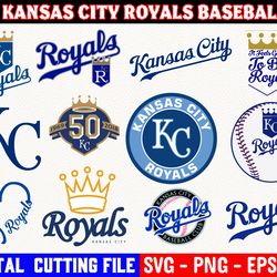 kansas city royals baseball team svg, kansas city royals svg, baseball team svg, bundle svg files ml b svg